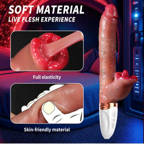 11.6-inch Realistic Dildos G Spot Vibrator Thrusting Vibrator Dildo