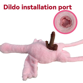 Plush Dildo Machine Thrusting Licking Dildo Machine Sex Toy With Remote Control - Lurevibe