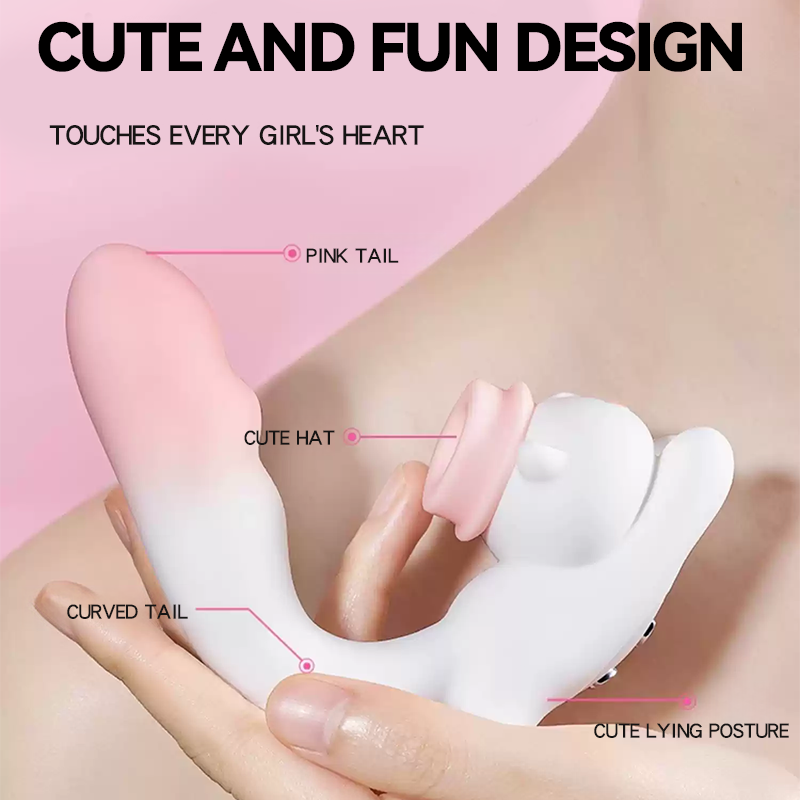 Cute Cat G-Spot and Clitoral Suction Stimulator - Lurevibe