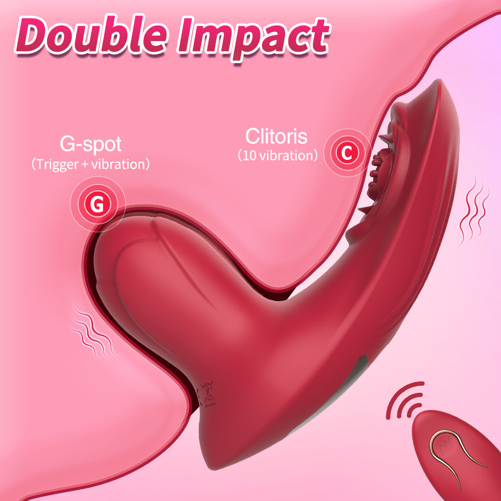 Pera Rose Wearable G-Spot vibrator for Clitoral Climax - Lurevibe