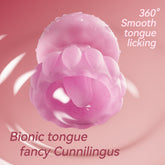 Luminous Jellyfish 360°rotating Tongue Licking G-spot Clitoral Stimulation Vibrator