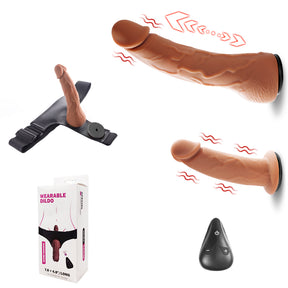 Yeain Wearable Double-headed Thrusting Dildo Vibrator For LGBT