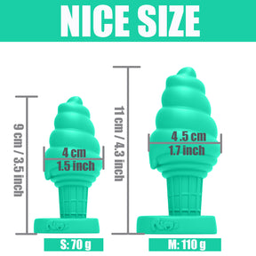 Aimitex Ice Cream Colorful Silicone Butt Plug Anal Expansion plug