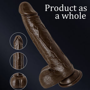 8.6-In Vibrating Thrusting Swing Thick Long Lifelike Dildo With Remote Control - Lurevibe