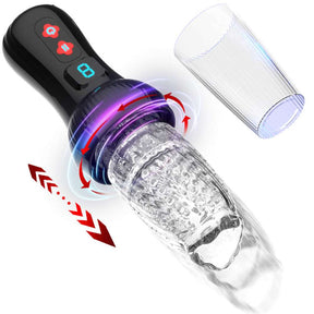Lurevibe - 4.0 Version Torch 9 *9 Thrusting Rotating Penis Stroker Male Rose Toy