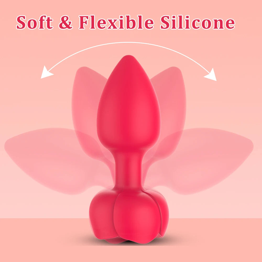 Remote Control Anal Plug Vibrating Male Masturbation Device