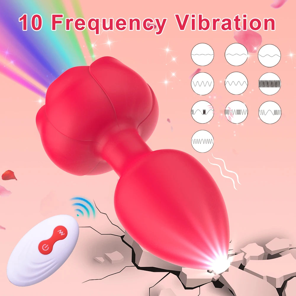 Remote Control Anal Plug Vibrating Male Masturbation Device - Lurevibe