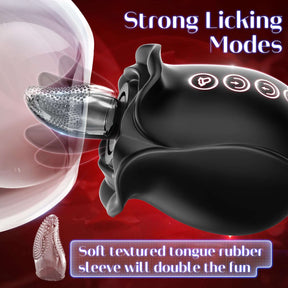 Lurevibe - 3 in 1 Sucking &Licking Rose Vibrators