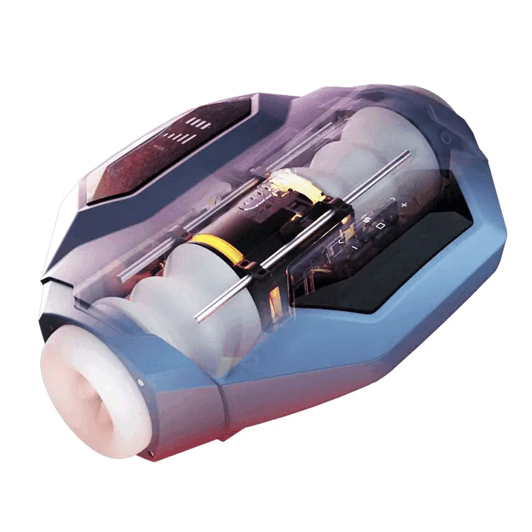 Lurevibe Galaxy Battleship Telescopic & Suction Heated Men's Masturbator - Lurevibe