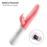 G-spot Clitoral Stimulation 12 Frequency Simulation Tongue Vaginal Massage Vibrator - Lurevibe