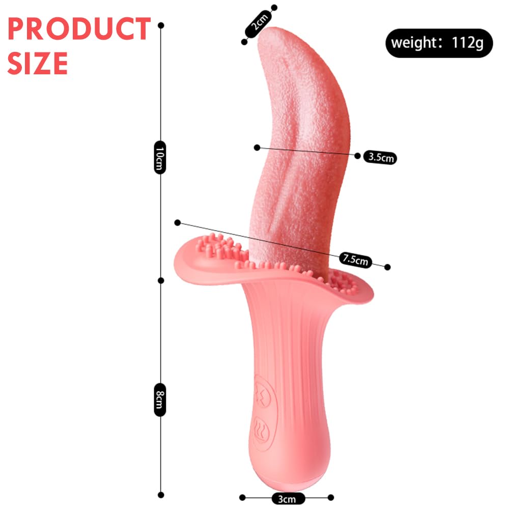 Lurevibe - Rose Realistic Tongue Licking Massage Vibrator