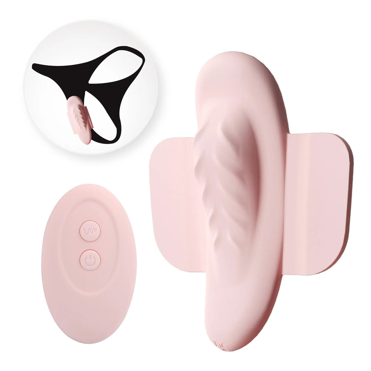Lurevibe Remote Control Invisible C String Vibrating Panties Clitoral G Spot Stimulator - Lurevibe