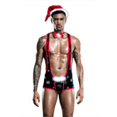 Lurevibe - Christmas Men's Sexy Lingerie One-piece Christmas Costume For Male - Lurevibe