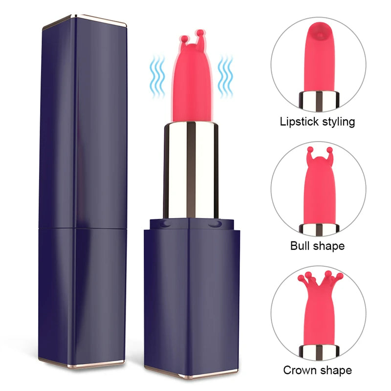 Lurevibe - Mini Lipstick Vibrator Secret Bullet Masturbator Nipple Clitoris Stimulator - Lurevibe