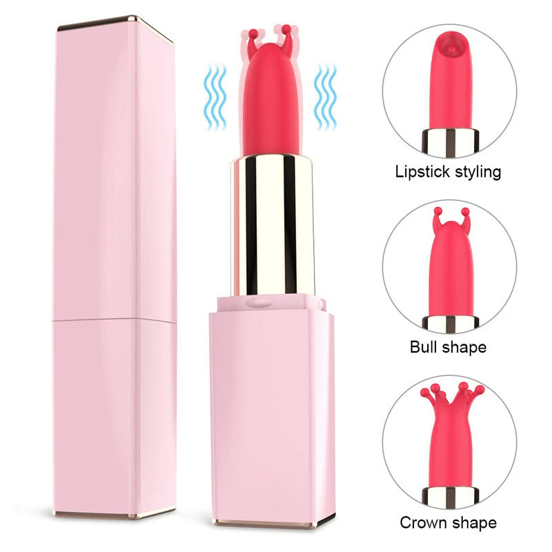 Lurevibe - Mini Lipstick Vibrator Secret Bullet Masturbator Nipple Clitoris Stimulator - Lurevibe