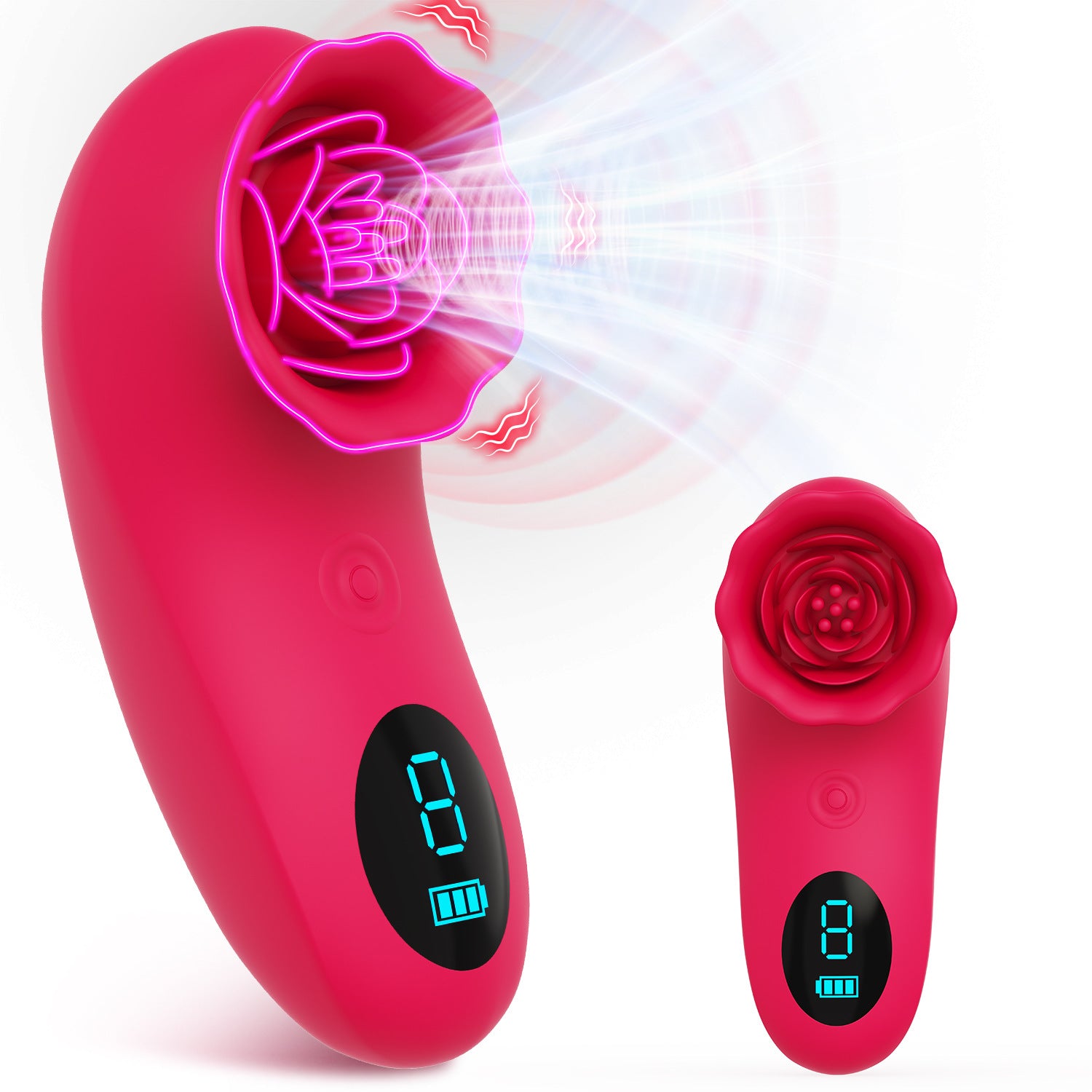 Rose Sex Toy Mini Vibrator for Womens Tapping Vibrating sex toy