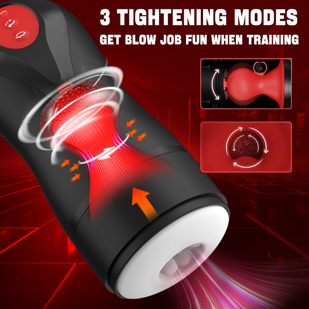 3 Swirling 5 Tightening 10 Vibration Male Blowjob Stroker