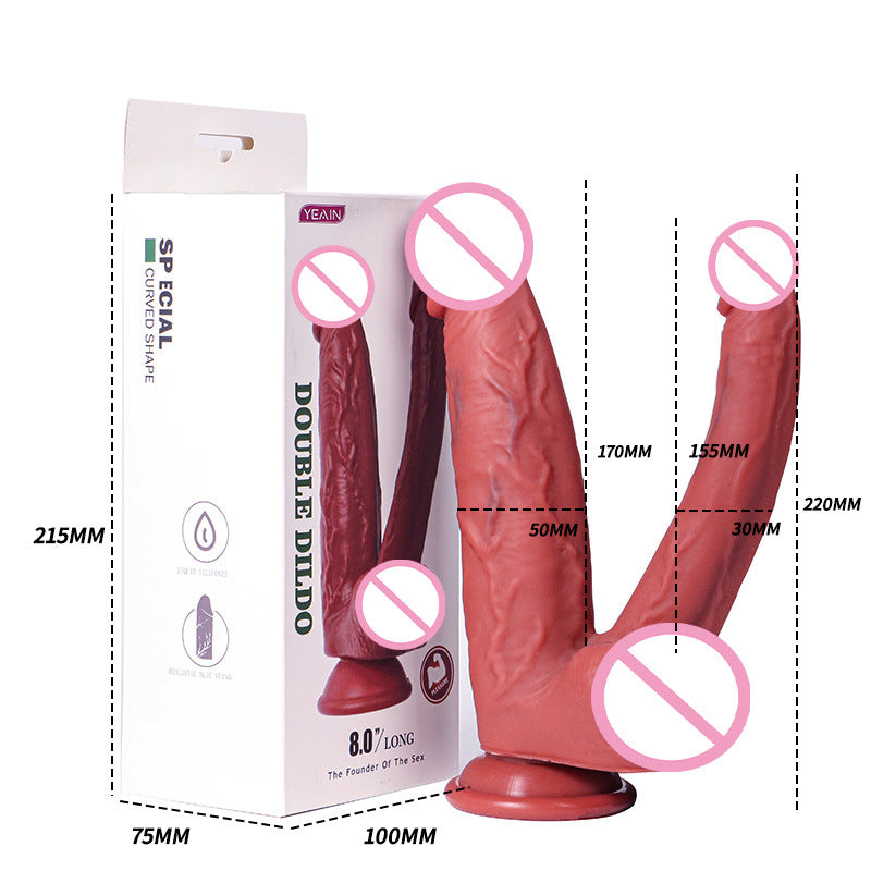 Dildo Liquid Silicone Super Soft Simulation Penis Sex Masturbator - Lurevibe