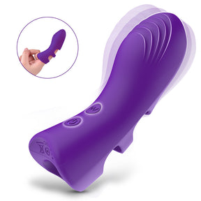 Finger Vibrator Clitoral G Spot Massager with 10 vibration For Couple Foreplay