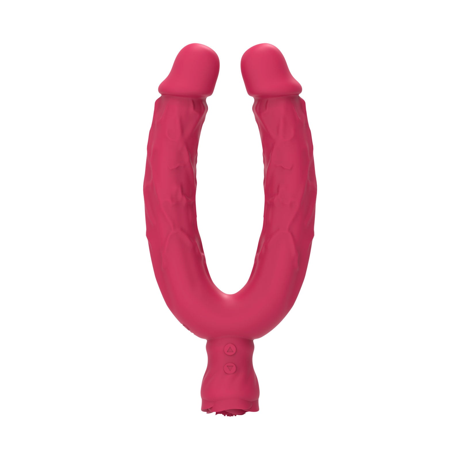 Double Ended Vibrating Rose Dildo Anal Dildo with 10 Vibrating Modes