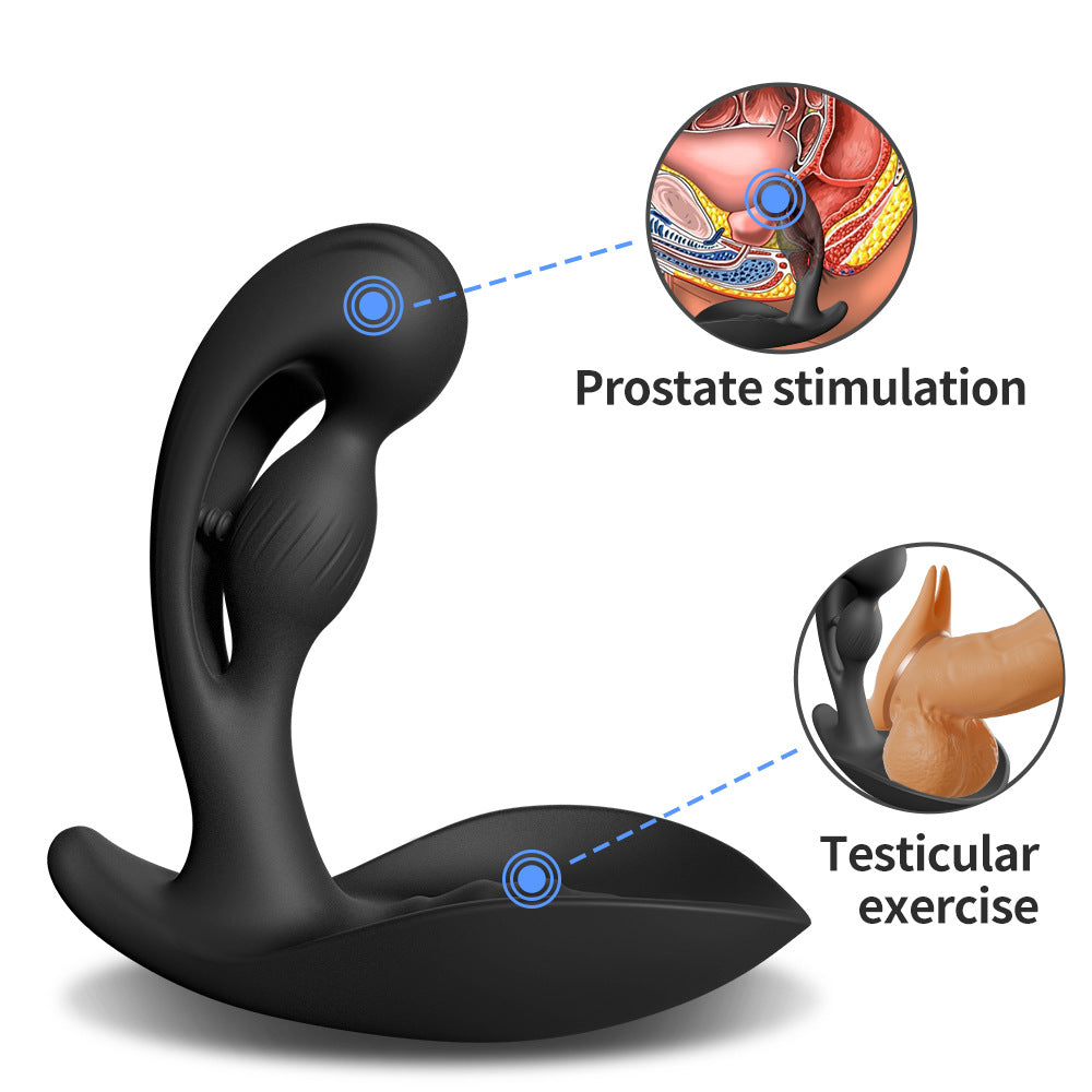 Yeain Prostate Massager 3 Motors 10 Vibrating Anus Testicles Stimulation