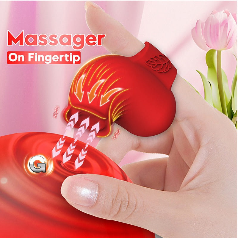 Mini Rose Finger Vibrator Clitoral stimulation for Couples flirting