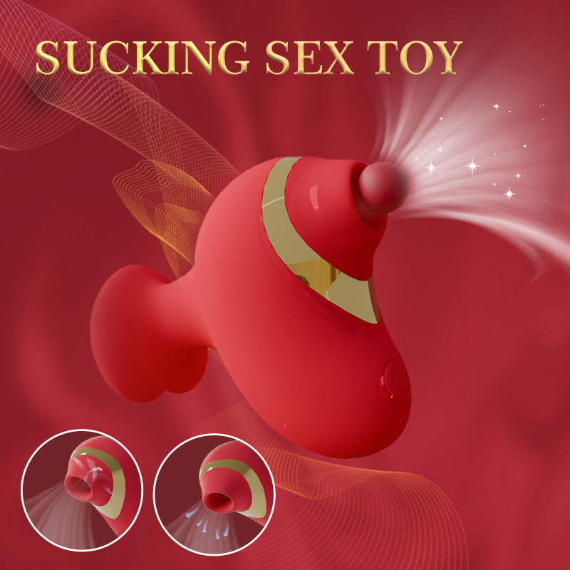 Love Shape Finger Sucking Vibrator Clitoris Stimulation For Couple Foreplay - Lurevibe