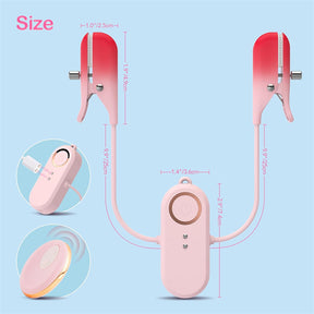 2 In 1 Wearable Nipple Clitoral Clamps Stimulation Vibrator For Women