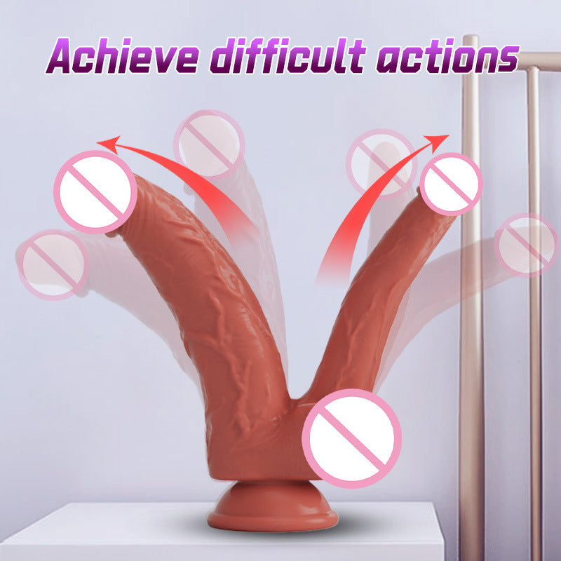 Dildo Liquid Silicone Super Soft Simulation Penis Sex Masturbator - Lurevibe