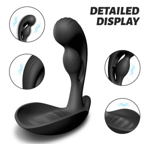 Yeain Prostate Massager 3 Motors 10 Vibrating Anus Testicles Stimulation