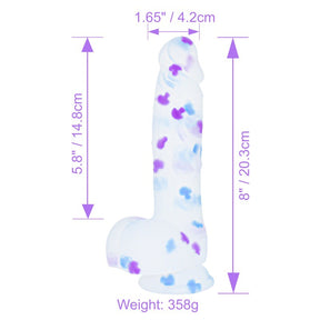 Jelly Transparent Silicone Dildos realistic Penis with Suction Cup