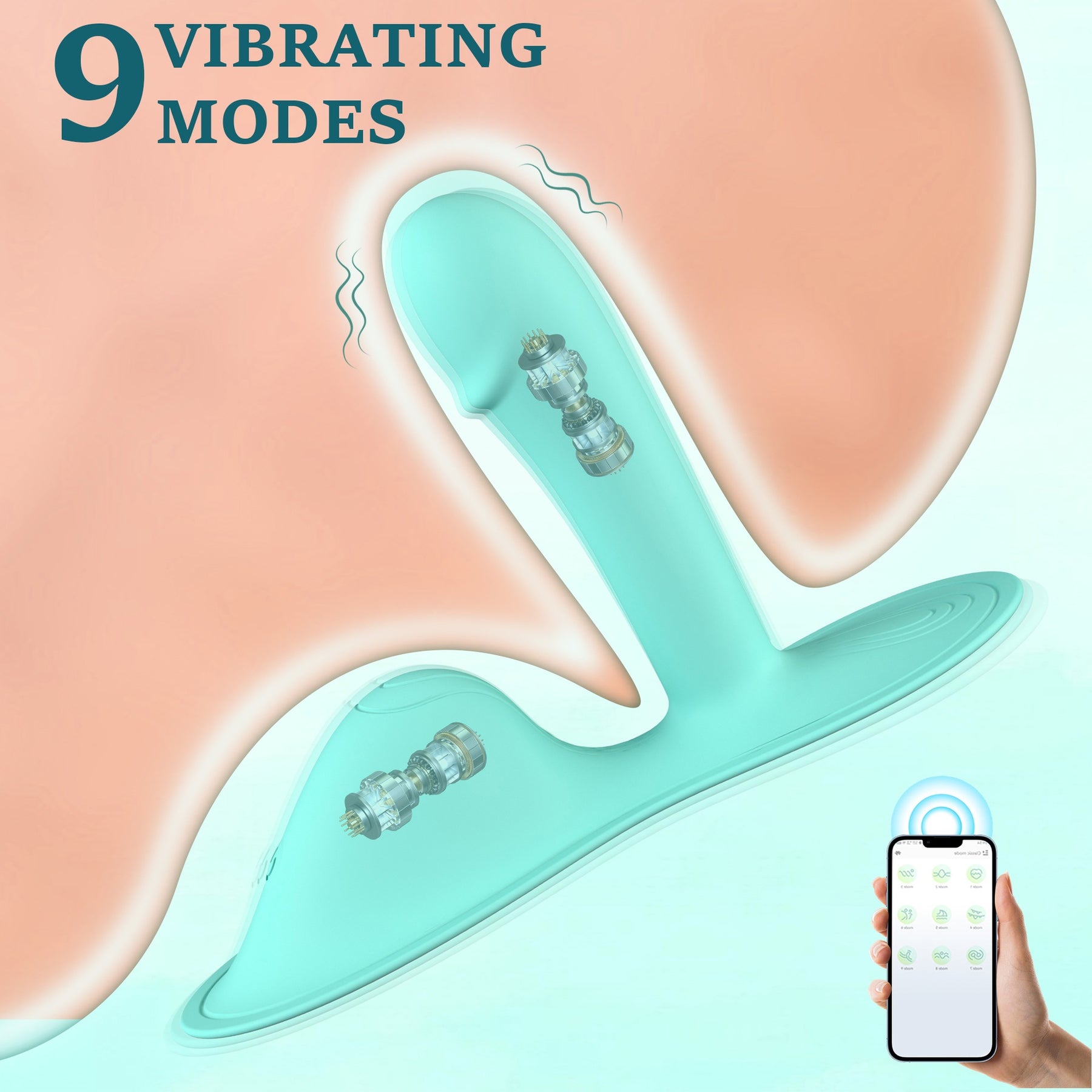 Riding-Style Cushion G Spot Vibrator For Intense Clitoral G-spot Anal Stimulation with APP