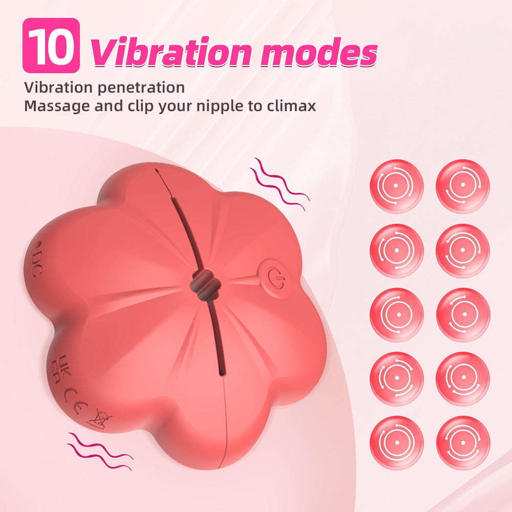 Wireless Nipple Clamp Vibrator 10 Modes 3 Clamping Forces Waterproof Nipple toys - Lurevibe