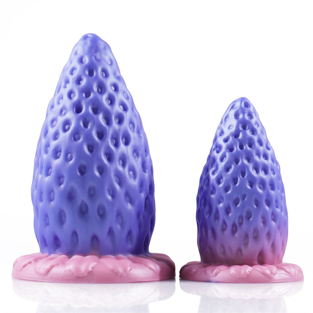 AIMITEX Super Large Strawberry Silicone Butt Plug Anal Sex Toy - Lurevibe