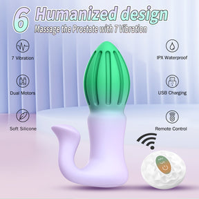 Wireless Remote Control Rocket Butt Plug Prostate Massager