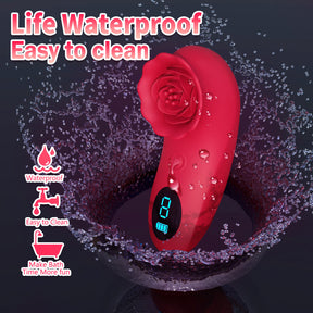 Rose Sex Toy Mini Vibrator for Womens Tapping Vibrating sex toy