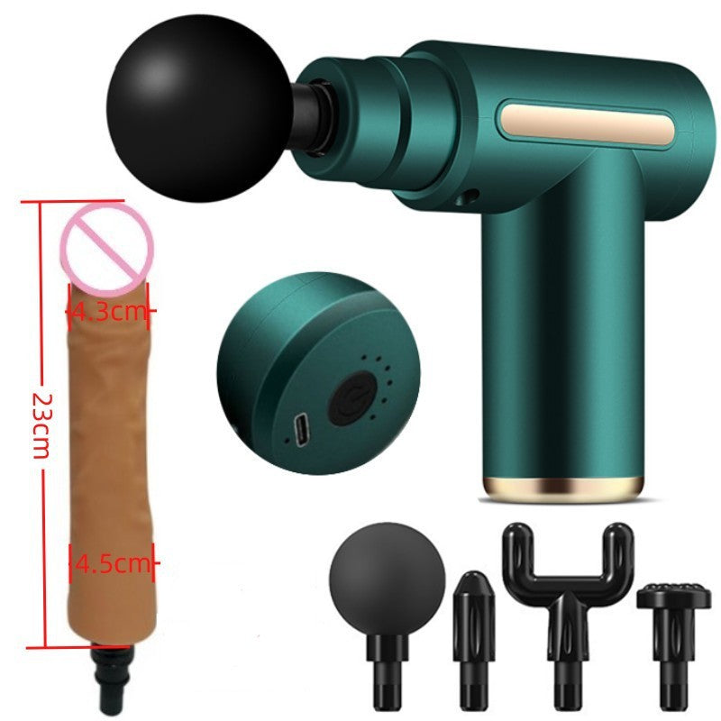 Massage Gun Modified Hand-Held Cannon Head Massage Female Masturbation Penis Back Court Vibrator - Lurevibe