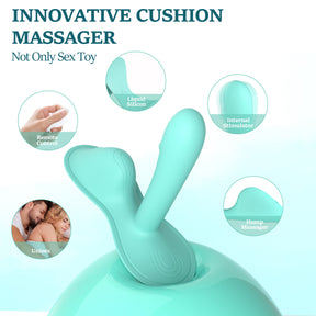 Riding-Style Cushion G Spot Vibrator For Intense Clitoral G-spot Anal Stimulation with APP