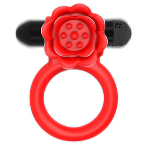 Vibrating Rose Penis Ring Clitoral Stimulation For Couple