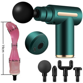 Massage Gun Modified Hand-Held Cannon Head Massage Female Masturbation Penis Back Court Vibrator