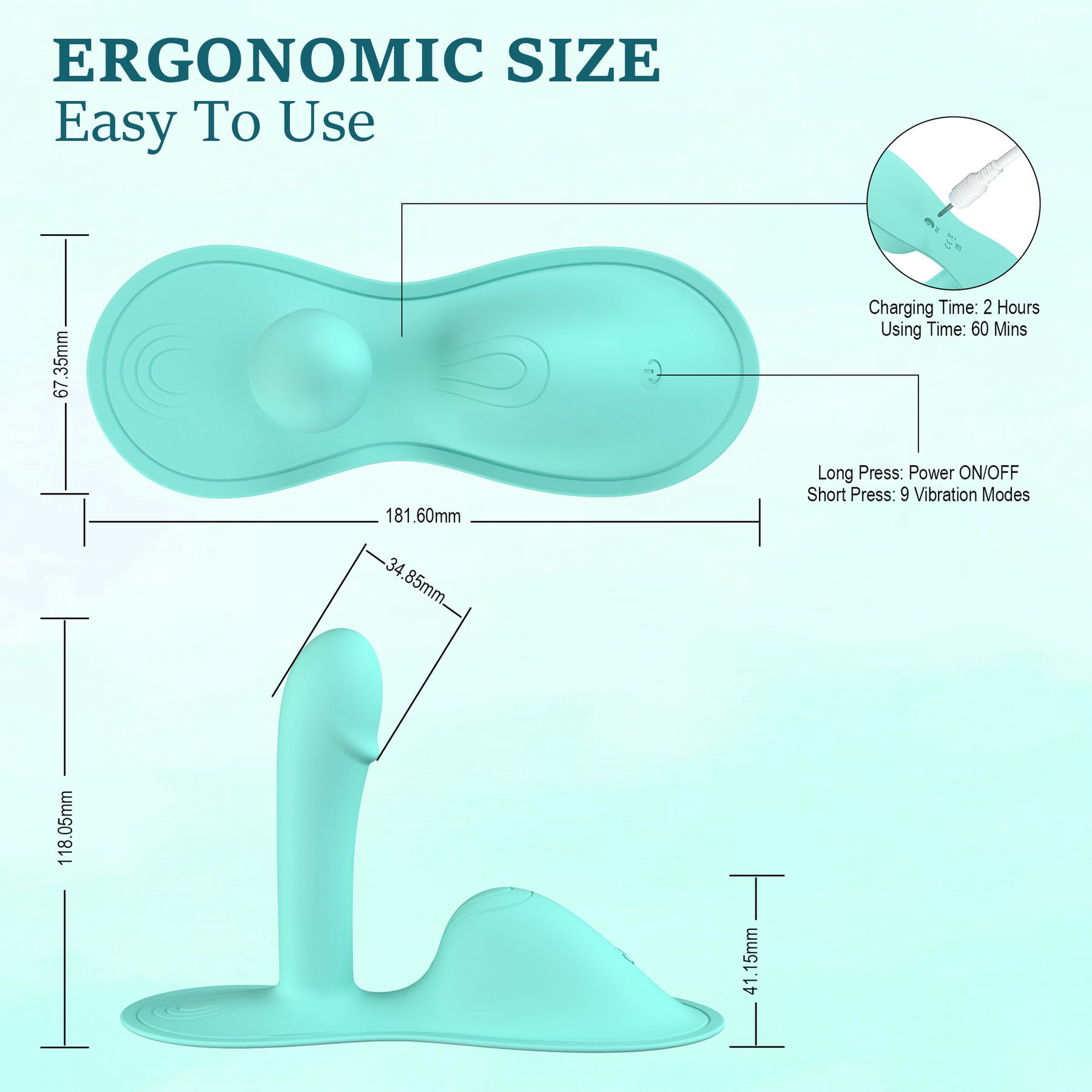 Riding-Style Cushion G Spot Vibrator For Intense Clitoral G-spot Anal Stimulation with APP