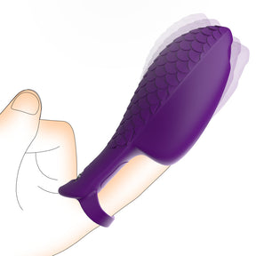 Upgraded 2-in-1 Double Vibration Finger Vibrator for G spot Clitoral Stimulation