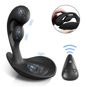 Yeain Prostate Massager 3 Motors 10 Vibrating Anus Testicles Stimulation