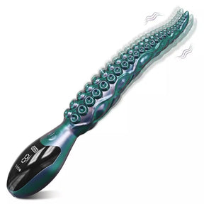 Realistic Octopus Tentacle G-Spot Vibrator for Anal Vagina Stimulation with LED Display