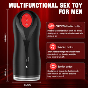 3 Swirling 5 Tightening 10 Vibration Male Blowjob Stroker