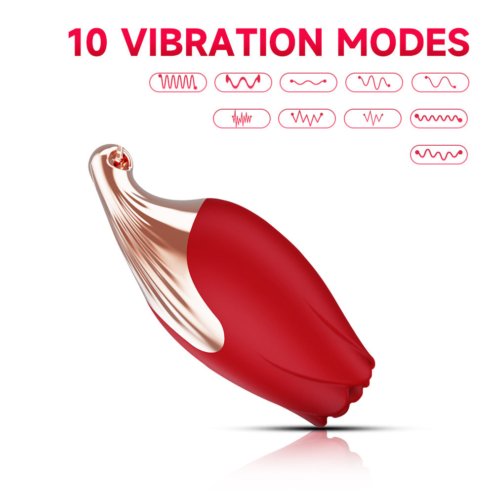 Rose Necklace Women's Massage Flirting Vibrators Sex Vibrator - Lurevibe