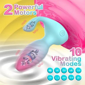 Lurevibe Diamond Anal Plug Wearable Vestibular Remote Control Anal Plug Vibrator - Lurevibe