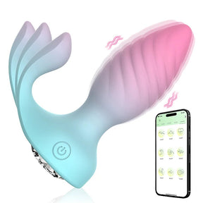 Lurevibe Diamond Anal Plug Wearable Vestibular Remote Control Anal Plug Vibrator - Lurevibe