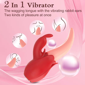 Lurevibe - Rose Rabbit Vibrator for Women - Lurevibe
