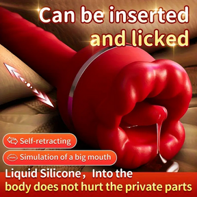 Lurevibe - Rose Tongue Licking Suction Vibrator G-spot Vibration Stimulator - Lurevibe